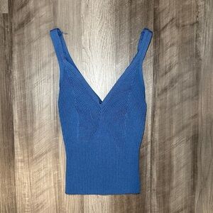 Abercrombie & Fitch V-Neck Ribbed Tank Top - XS
